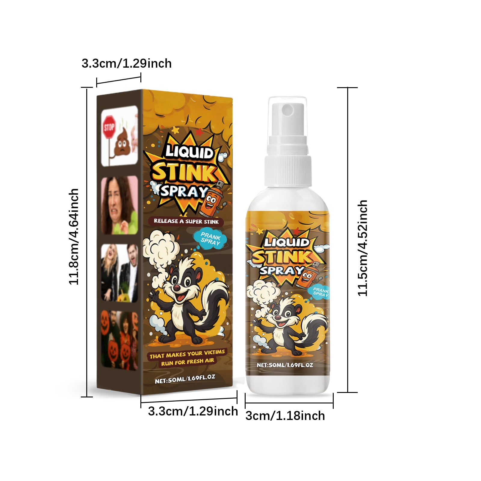 Alvantor Stinky Fart Spray Gag Gift for Teens and Adults, 1.69 fl oz