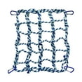 thumbnail image 2 of Red de cuerda para pájaros, hamaca colgante para mascotas, con 4 ganchos, red de cuerda para escalar ratas, puente de cuerda con escalera para pájaros azul, 2 of 10
