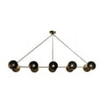 thumbnail image 3 of 10 Light Modern Raw Brass chandelier light Fixture, 3 of 7