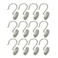 thumbnail image 4 of Utopia Alley Shower Rings Hooks, Shower Curtain Rings Hooks for Bathroom, Rust Resistant Shower Curtain Hooks Rings, Set of 12, Brushed Nickel, 4 of 10