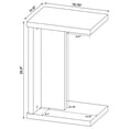 thumbnail image 5 of Canoga Engineered Wood Accent Side End Table Mango, 5 of 10