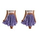 thumbnail image 1 of Sonducket deportiva de cintura alta para mujer, faldas holgadas elásticas plisadas de poliéster para senderismo en la playa para banquete Violeta L 2piezas, 1 of 6