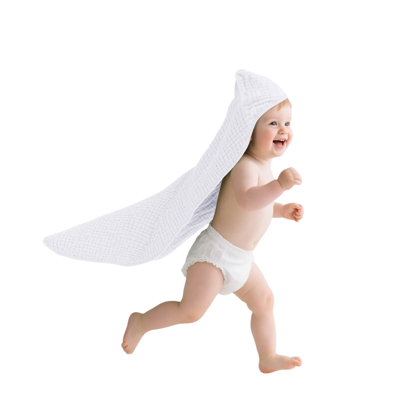 2 Pack Hooded ba-by Towels for Ne-wborn 2 Pack 100% Muslin Cotton ba-by Bath Towel with Hood for Babies, Inf-ant, To-ddlers and Kids, Large 35x35Inch, Soft and Absorbent Ne-wborn Essential,