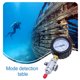 thumbnail image 3 of Advancent Medidor de presión de cilindro de buceo, regulador de sello hermético de primera etapa, analizador de 0-300 PSI, calibre ajustable Deportes acuáticos, 3 of 6