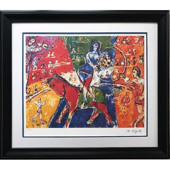 Marc Chagall "Circus" Rare Custom Framed Limited ART Generic