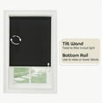 thumbnail image 6 of Achim 1" Cordless Vinyl Mini Blinds, Black, 46" x 48", 6 of 8
