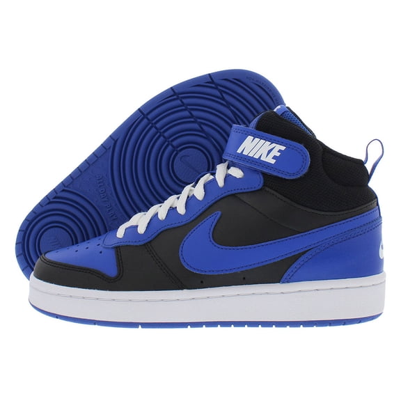 Nike Boy's Court Borough Mid 2 (Big Kid) Black/Game Royal/Game Royal/White 5 Big Kid M