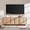 Natural, variant on KeyWhat Modern TV Stand for TVs Up to 80", Storage Cabinet, 10 Compartments, Hidden Handles