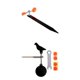 thumbnail image 1 of Objetivos de entrenamiento giratorio de 2 uds, objetivos de catapulta de práctica de de 3 mm kusrkot Objetivo de tiro de hilanderos, 1 of 8