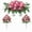 Pink, variant on Artificial Cemetery Flower Saddles, Cemetery Memorial Flowers for Grave Tombstone Decorations,Artificial Rose Bouquet Grave Memorial Flowers