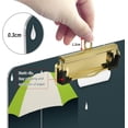 thumbnail image 4 of Coolnut Umbrella Clouds Creative 12.5"x9" Clipboard, Acrylic Fashion Letter A4 Size Clipboards with Metal Clip for Nurses, Students,Teacher,Women, Man-Gold12x9in, 4 of 7