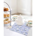 thumbnail image 4 of Easter Bunny Kitchen Dish Towels for Drying Dishes Set of 2, Spring Purple Flower Rustic Rabbit Blue Waffle Weave Microfiber Hand Tea Bathroom Towels Quick Dry & Absorbent Towel 12x12, 4 of 7