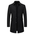 thumbnail image 2 of Mens Solid Color Mid Length Business Casual Long Sleeved Lapel Suit Jacket, 2 of 9