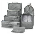 thumbnail image 1 of 6/7/8PCS Packing Cubes for Travel Luggage Organiser Bag Compression Pouches Clothes Suitcase, Packing Organizers Storage Bags for Travel Accessories, Gray, 1 of 9