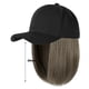 thumbnail image 2 of Fiudx Peluca de Béisbol, Gorro Suave para Extensiones de Cabello, Gorro de Peluca de Aspecto Natural, Ideal para Fiestas de Invierno, Moda para Mujeres y Niñas, Fibra Sintética Resistente Al Calor, S, 2 of 2