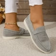 thumbnail image 6 of CQONEPT Women's Comfortable Loafers Casual Round Toe Driving Flats Soft Walking Shoes Women Slip On Loafers,Comfortable & Light-Weight Size 7 Gray, 6 of 8