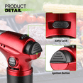 thumbnail image 6 of Magshion 2 Pcs Butane Torch Lighters Kitchen Blow Torch for Cooking with Adjustable Flame, Refillable Kitchen Torch & Cooking Torch for Creme Brule & Baking, Red (Butane Gas Not Included), 6 of 10