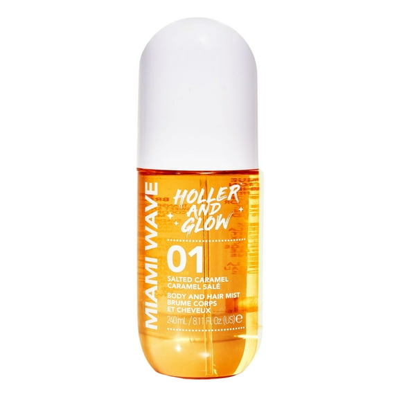 Holler and Glow Miami Wave Salted Caramel Body & Hair Mist, 240ml/8.11 fl oz