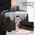 thumbnail image 6 of Portable Charcoal Grill - Mini BBQ Grill - Small Table Top Charcoal Grill for Camping, Outdoor Cooking - Foldable Camping Grill for Picnics, Tailgating and Backyard Grilling, 6 of 10