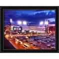 thumbnail image 1 of Busch Stadium 36x28 Large Black Ornate Wood Framed Canvas Art - Home of the St. Louis Cardinals, 1 of 2