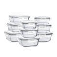 thumbnail image 1 of Juego de 9 Contenedores de Vidrio para Alimentos Bayco, Herméticos y a Prueba de Fugas, 1 of 6