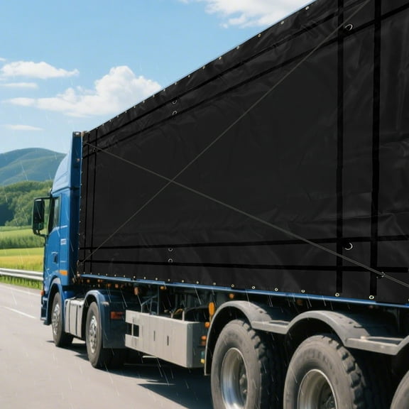 159.6*87.6 in Cargo Tarpaulin Heavy Duty Truck Tarpaulin Waterproof Truck Tarpaulin for Moving ans, Construction Sites