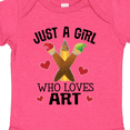 thumbnail image 4 of Inktastic Artist Just A Girl Who Loves Art Girls Baby Bodysuit, 4 of 5