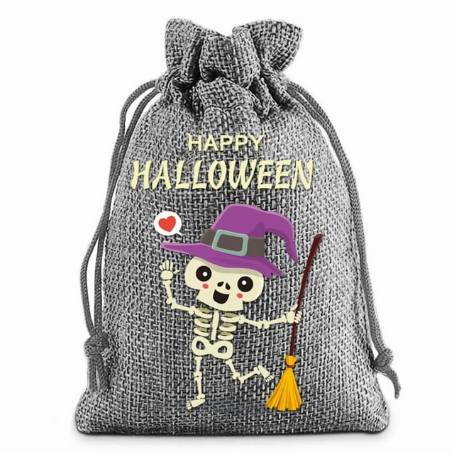 Drawstring Gift Bags Tricks Or Treat Candy Pouches For Halloween Party Favors Decorations