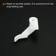 thumbnail image 4 of Uxcell Clips de Pantalla de Techo de 3.5mm Fijación Accesorios de Lámpara Color Blanco 30 Pares, 4 of 6