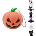 thumbnail image 4 of Clearance Hangs under $1,Halloween Soft Rubber Keychain Cute Pumpkin Bat Cat Decorations Goodie Bag Fillers For Kids Adults (Halloween), 4 of 5