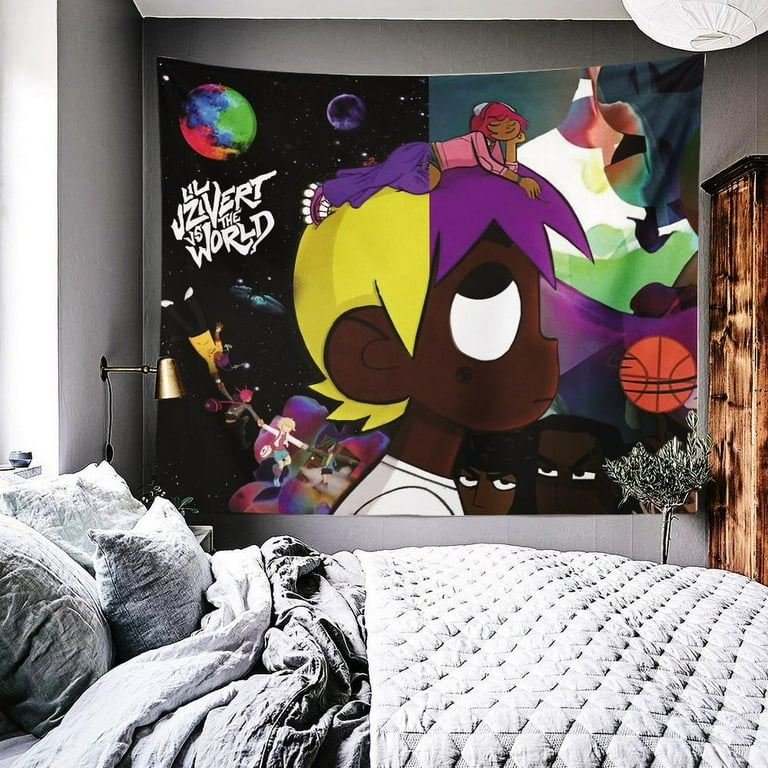 lil uzi vert and the world Tapestry Wall Hanging For Boys Bedroom