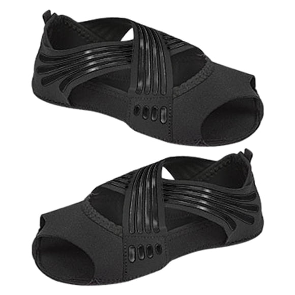 Calcetines de yoga con suela y dedos divididos, calcetines de piso para gimnasio, fitness, ballet Negro Yinane calcetines de pilates