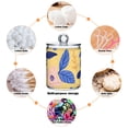 thumbnail image 4 of Pastel Flowers Leaves Spring Translucent Plastic Cans Storage Canisters with Lid Set of 4, 4 of 7