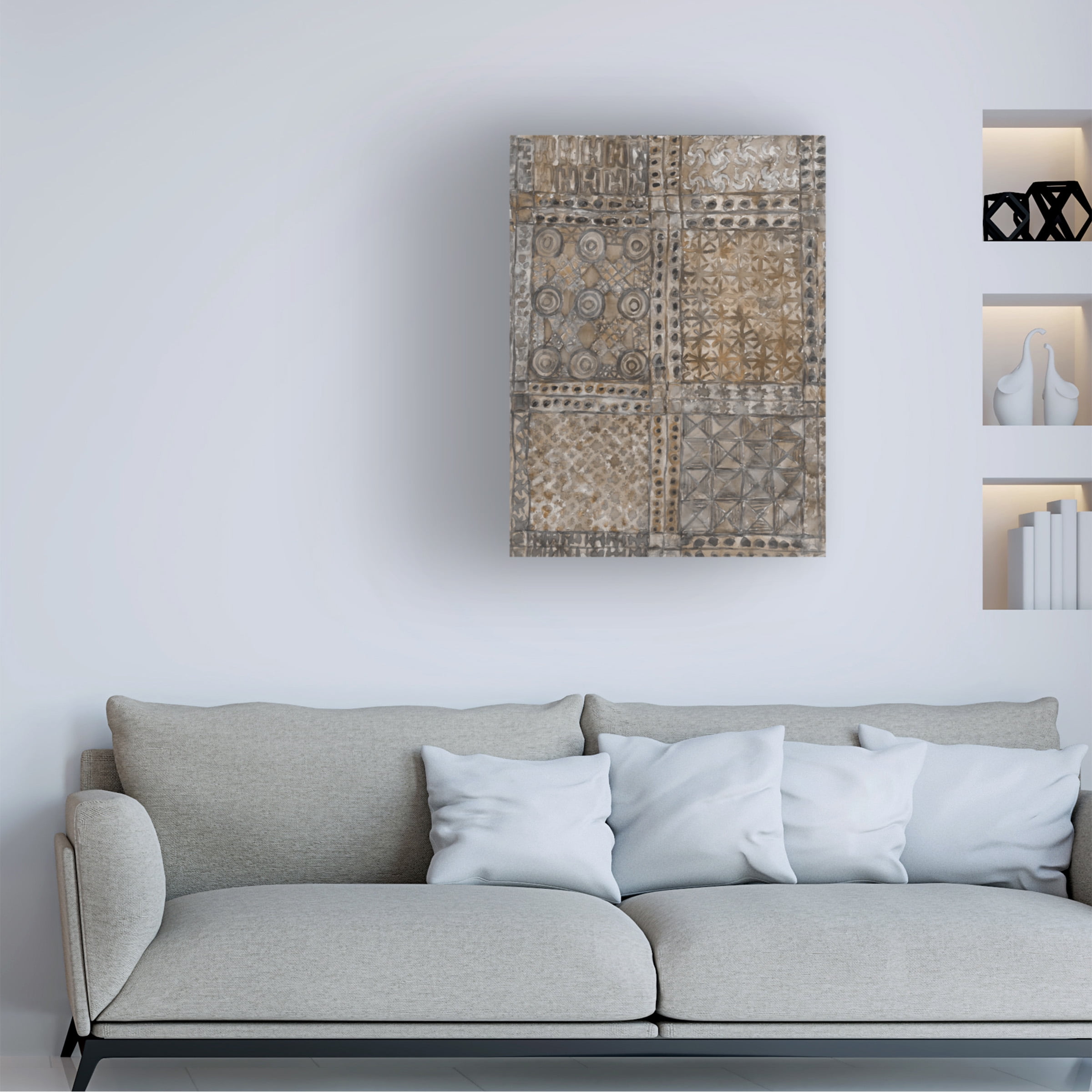 Samuel Dixon 'Aged Adinkra Cloth II' Canvas Art