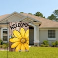 thumbnail image 2 of Jbralid Welcome Daisy Bee Garden Flag For Spring Summer Home Outdoor Garden Yard Door Decor 12x18 inch, 2 of 5