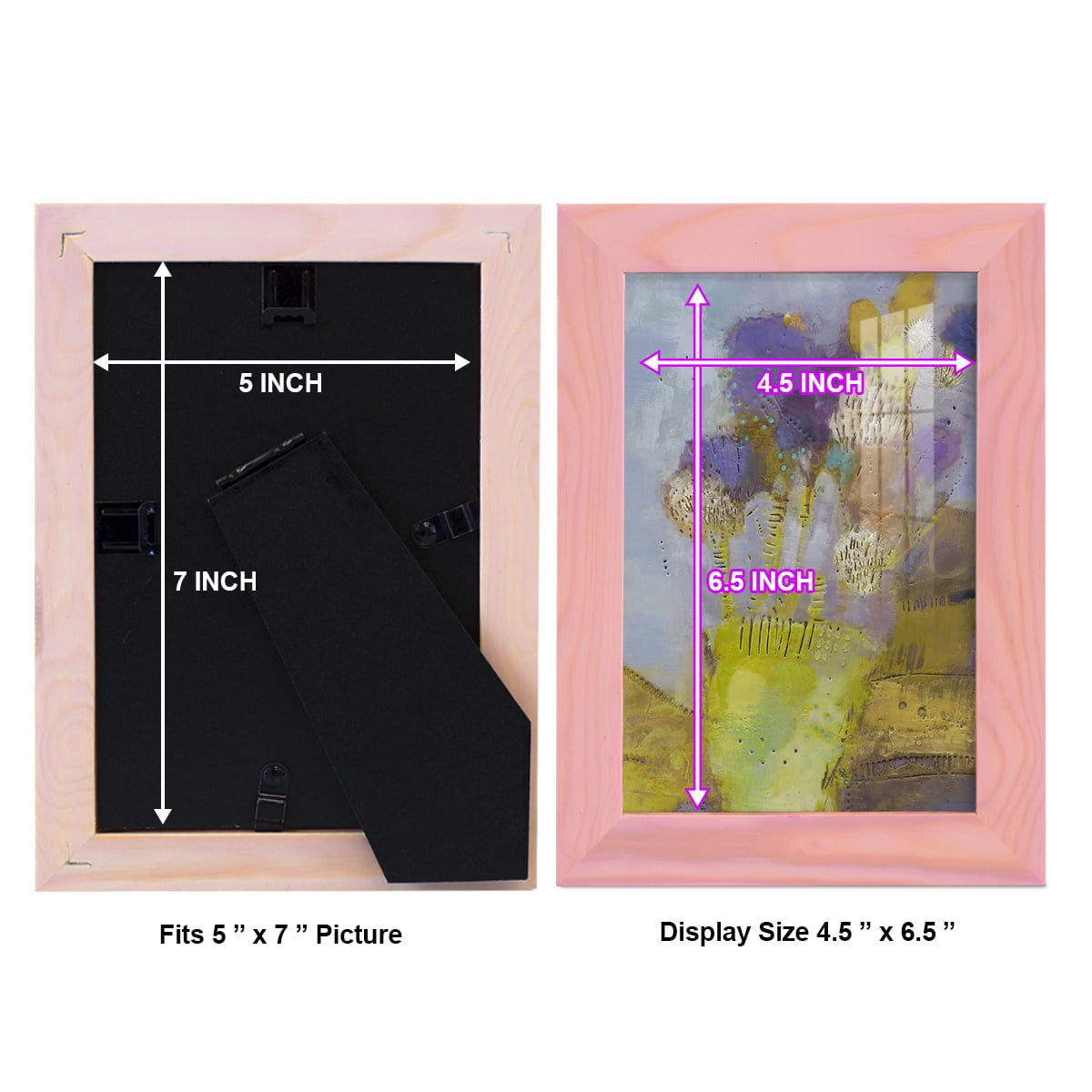 Blumen II -Framed Print w/glass-Sunset Pink