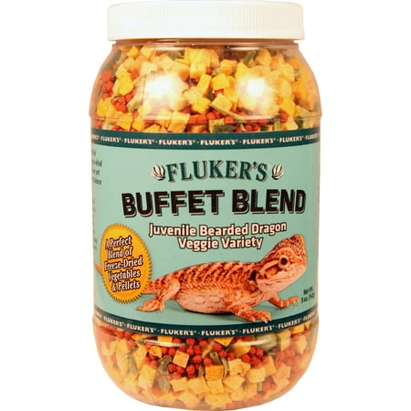 Fluker's Bearded Dragon Veggie Variety Diet for Juveniles, 5 (Best Staple Food For Bearded Dragons)
