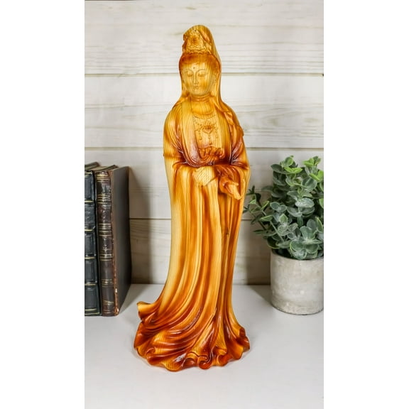 Ebros Bodhisattva Kuan Yin Standing with A Jar of Pure Water Statue 11.5"H