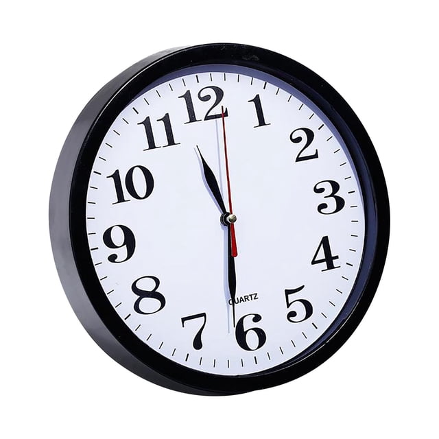 zanvin Holiday Gift, Alarm Clock,Mute Wall Clock Creative Fashion Living Room Three-dimensional Digital Scale Clock Plastic Clock 9 Inch 23CM