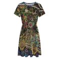 thumbnail image 4 of Microscopic Organisms Cell Structure Cell Dress Fashion Beach Short Sleeve Dresses Female Party Printed Sundress, 4 of 7