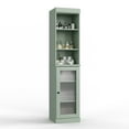 thumbnail image 3 of 100% Solid Wood 16.5" Bathroom Storage Cabinet with Frosted Glass Doors and Adjustable Shelves, 3 of 5