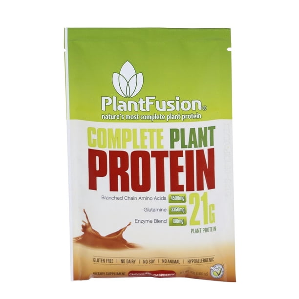 Plantfusion Protein Powder Packets, Chocolate Raspberry, 12 Ct