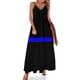 thumbnail image 1 of Vestido sin mangas The Thin Blue Line Vestido largo mujer ropa mujer 2024 novedades Vestido de noche mujer, 1 of 7