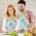 thumbnail image 3 of Pioneer Flower Floral Print Pattern Apron for Women and Men, Cotton Linen Waterproof with Pockets, Adjustable, 33x27 Inch for Kitchen, Gardening, BBQ, Salon, 3 of 6