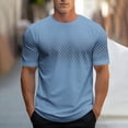 thumbnail image 1 of Styesk T-Shirts pour Hommes Mode Décontractée T-shirt Imprimé Sport Manches Courtes Col Rond Blouses Chemises, 1 of 3