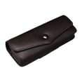 thumbnail image 1 of kurtrusly Retro Glasses Two Color Box Glasses Storage Advanced Storage Edge Dark coffee color, 1 of 6