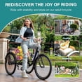 thumbnail image 5 of FICISOG 7 Speed Adult Tricycle for Men, 20/24/26 Inch Adult Trike with Basket, 3 Wheel Bikes for Adults Seniors, Cruise Trike for Shopping Picnic, 5 of 7