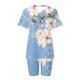 thumbnail image 5 of ICHUANYI Liquidación, Tops de manga corta con cuello en V de verano para mujer, pantalones cortos, ropa cómoda para el hogar, conjuntos de traje de dos piezas ICHUANYI WER2023082201370, 5 of 7
