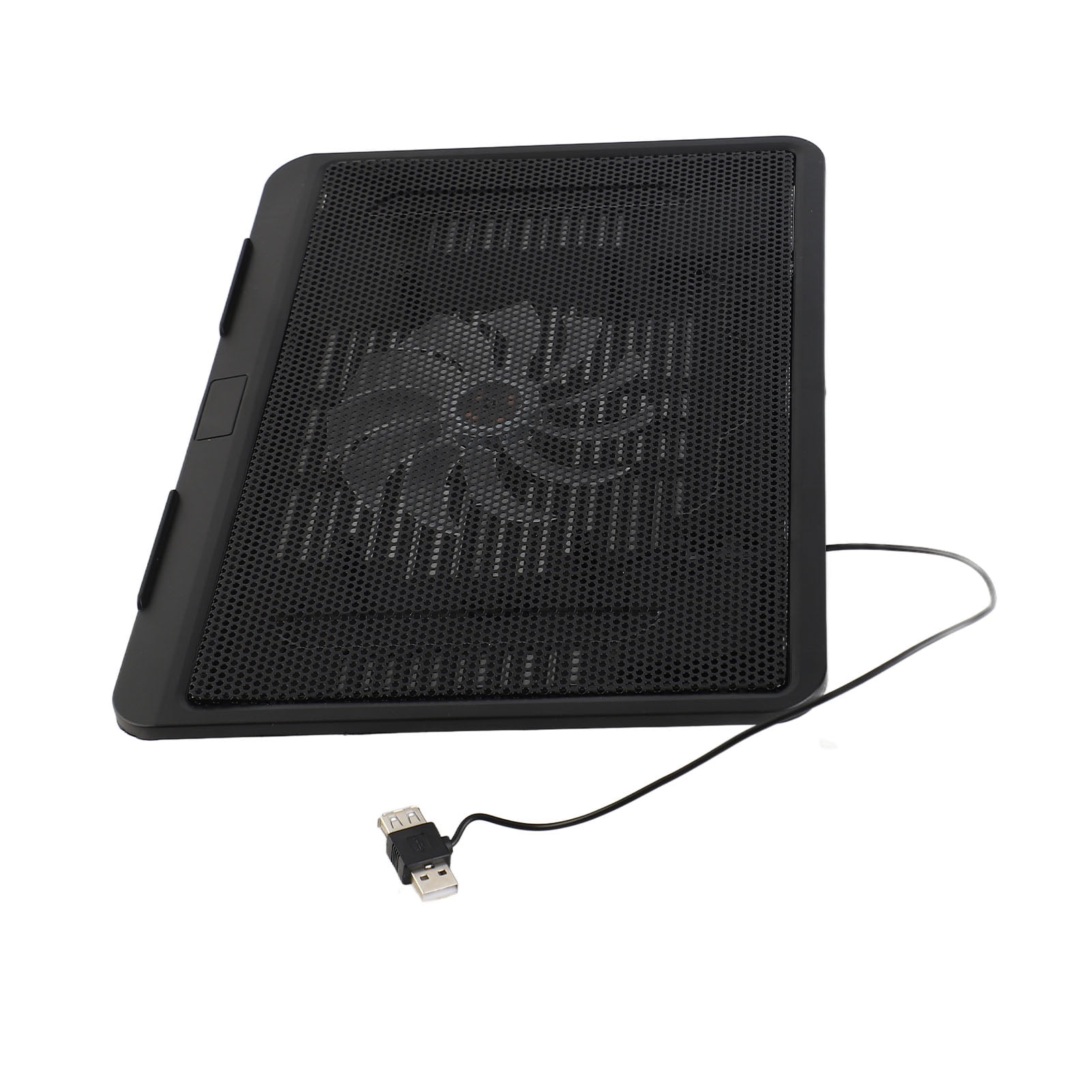 Hydraulic Bearing Laptop Cooler Pad, Quiet Fan, USB Wired, 14" Ergonomic Stand For Gaming