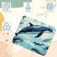 thumbnail image 3 of Whale Printed Square Mouse Pad Desk Mat, Non-Slip Rubber Bottom Gaming Mouse Mat for Office, 8.3x9.8 Inch, 3 of 6